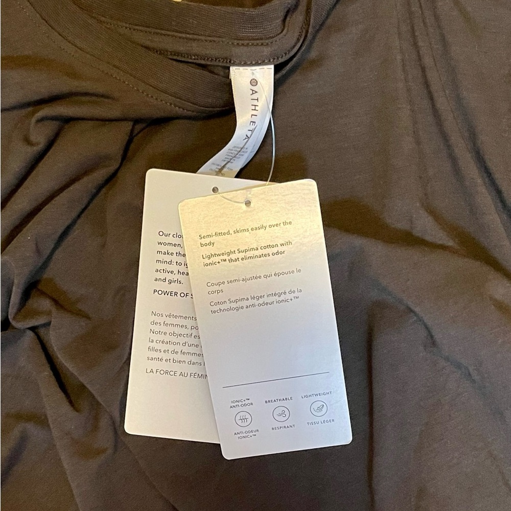 Athleta Outbound Long Sleeve Top In Walnut Size 1X NWT - Picture 8 of 8